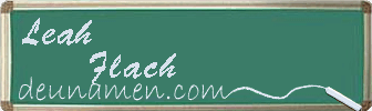 Leah Flach Visitenkarte